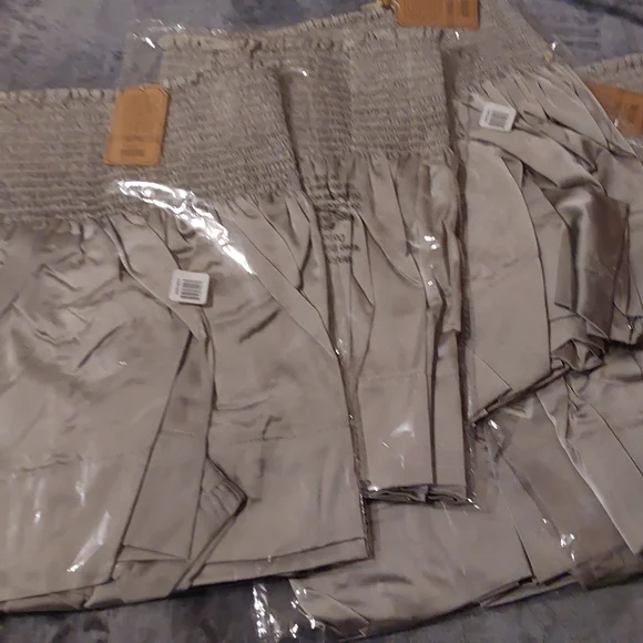 NATURAL LIFE Lavender and Grey Satin Ruffled Shorts - Bundle Any Two For $20 - Picture 3 of 8